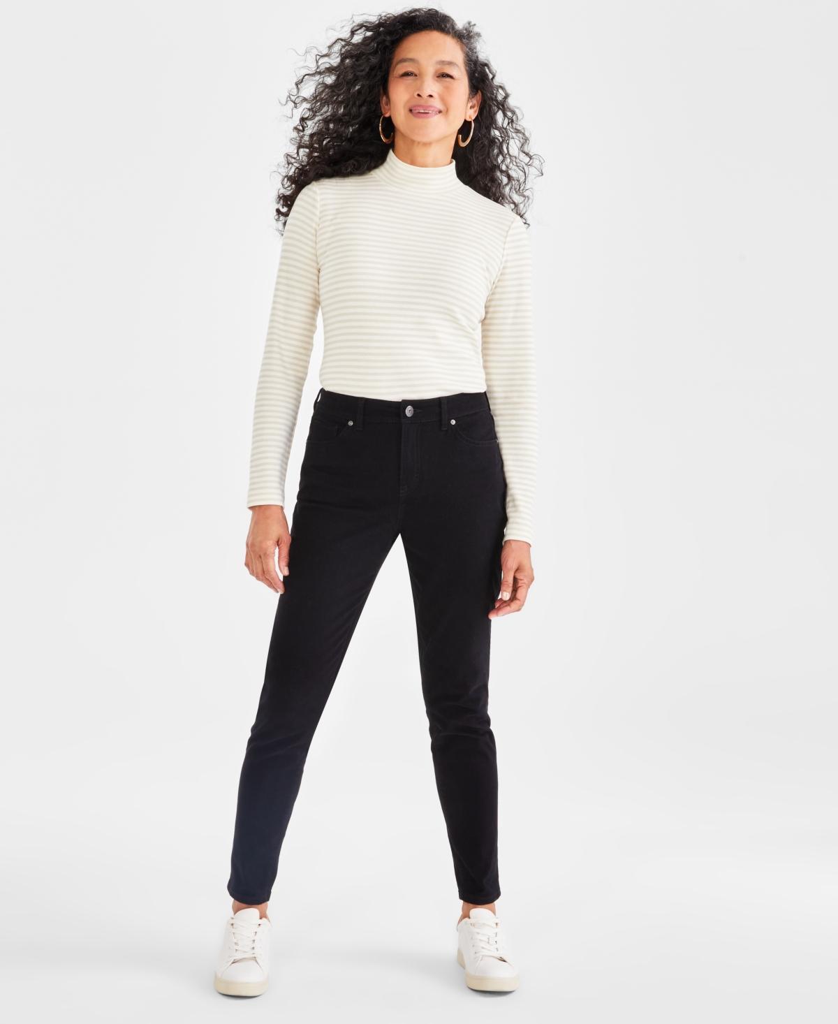 Womens Mid Rise Curvy-Fit Skinny Jeans, Created for Macys Product Image