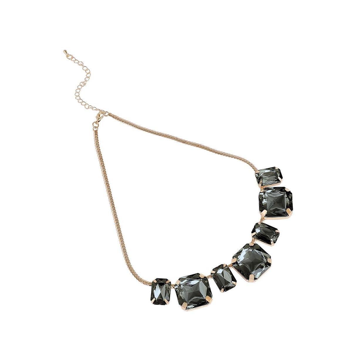 Sohi Womens Crystal Collar Necklace Product Image