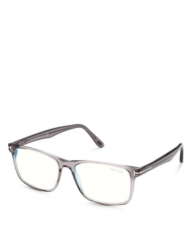 Tom Ford Mens Square Blue Light Glasses, 55mm Product Image