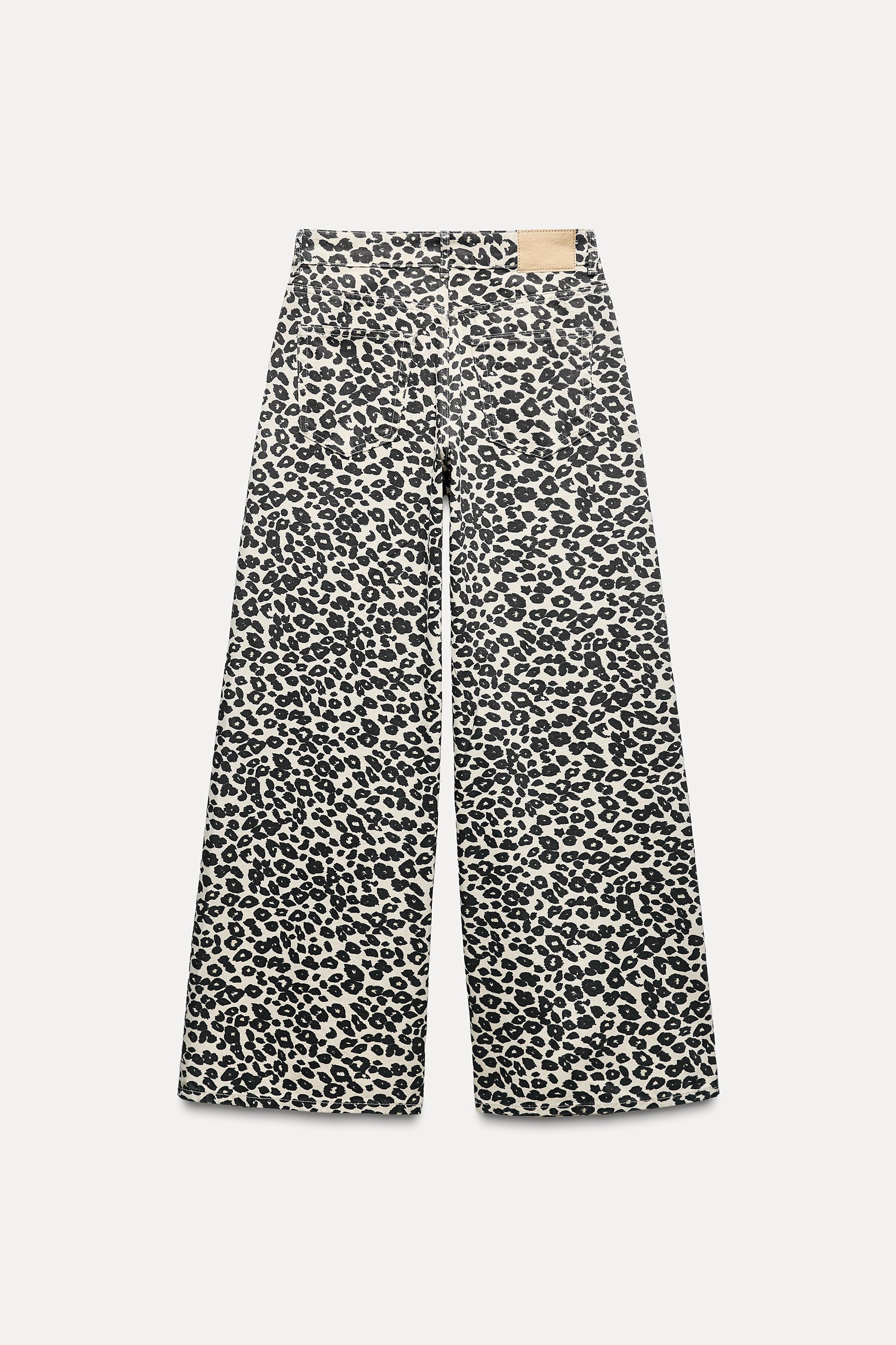 Z1975 WIDE LEG ANIMAL PRINT JEANS Product Image