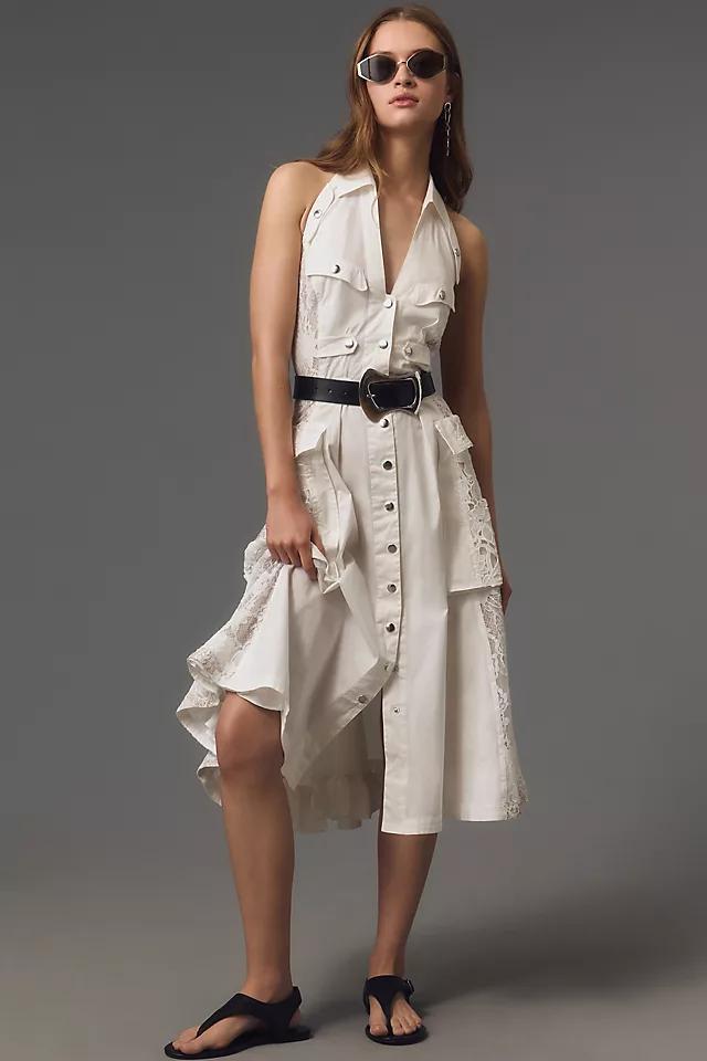 In Earnest by Byron Lars Halter Utility Midi Dress Product Image