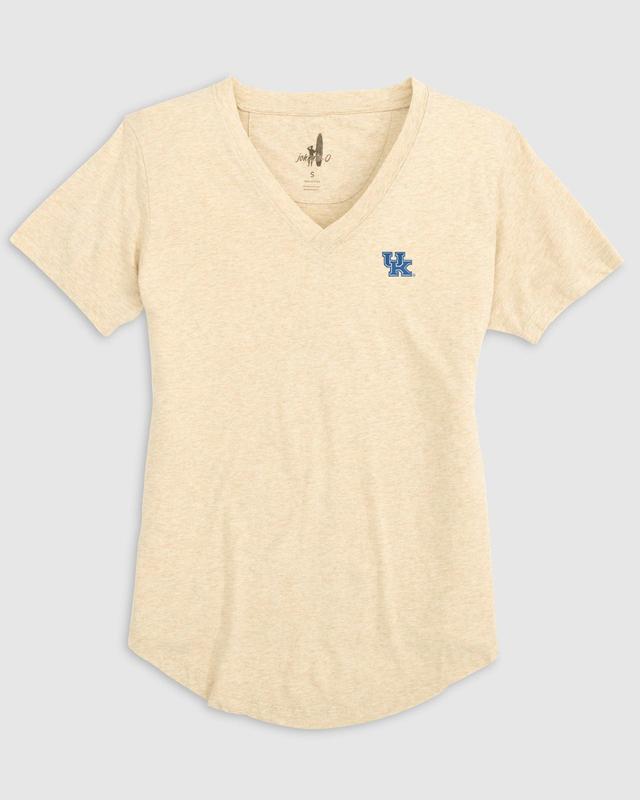 johnnie-O Womens Southern Methodist Merediths V-Neck T-Shirt - Triple D Logo Product Image