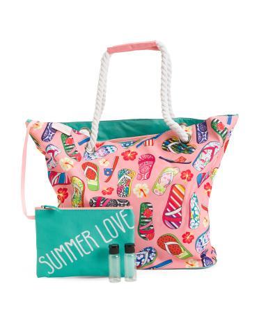 Summer Love Beach Tote With Pouch for Women Product Image