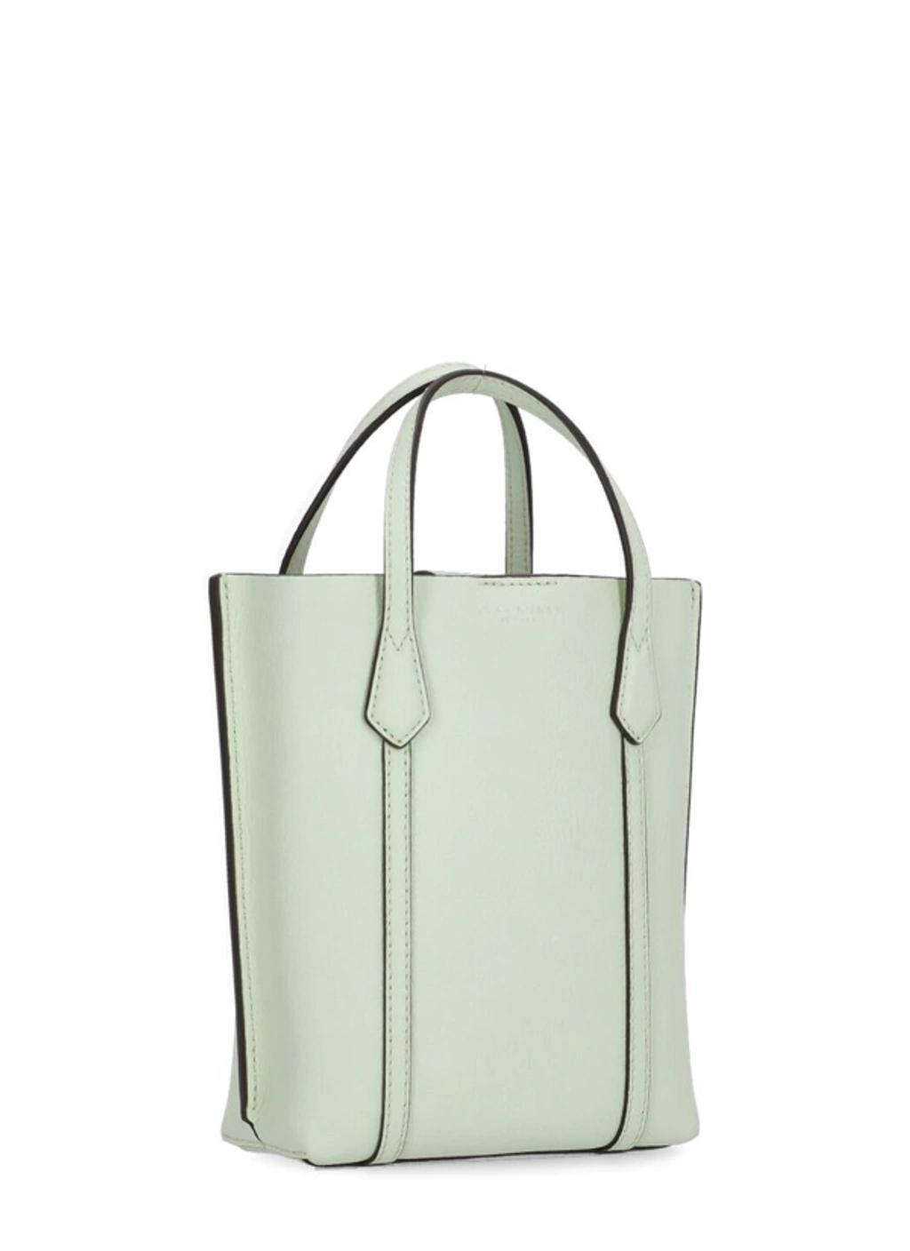 Perry Mini Tote Bag In White Product Image