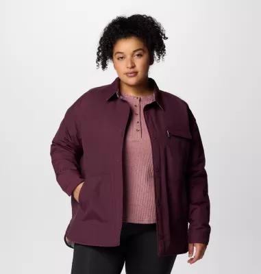 Columbia Womens Longhorn Ridge Reversible Shirt Jacket - Plus Size- Product Image