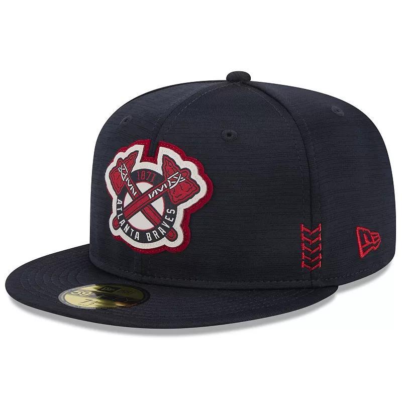 Mens New Era Atlanta Braves 2024 Clubhouse 59FIFTY Fitted Hat Blue Product Image