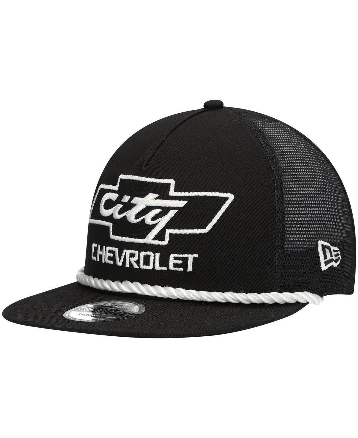 Mens New Era Black Chevrolet Golfer Snapback Hat Product Image