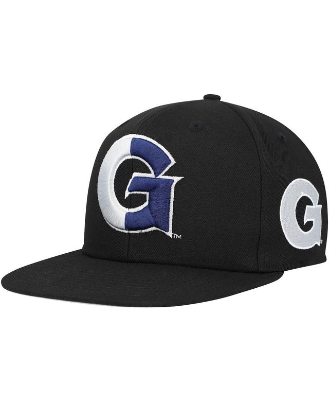 Mens Mitchell & Ness Black Georgetown Hoyas Lifestyle Fitted Hat Product Image