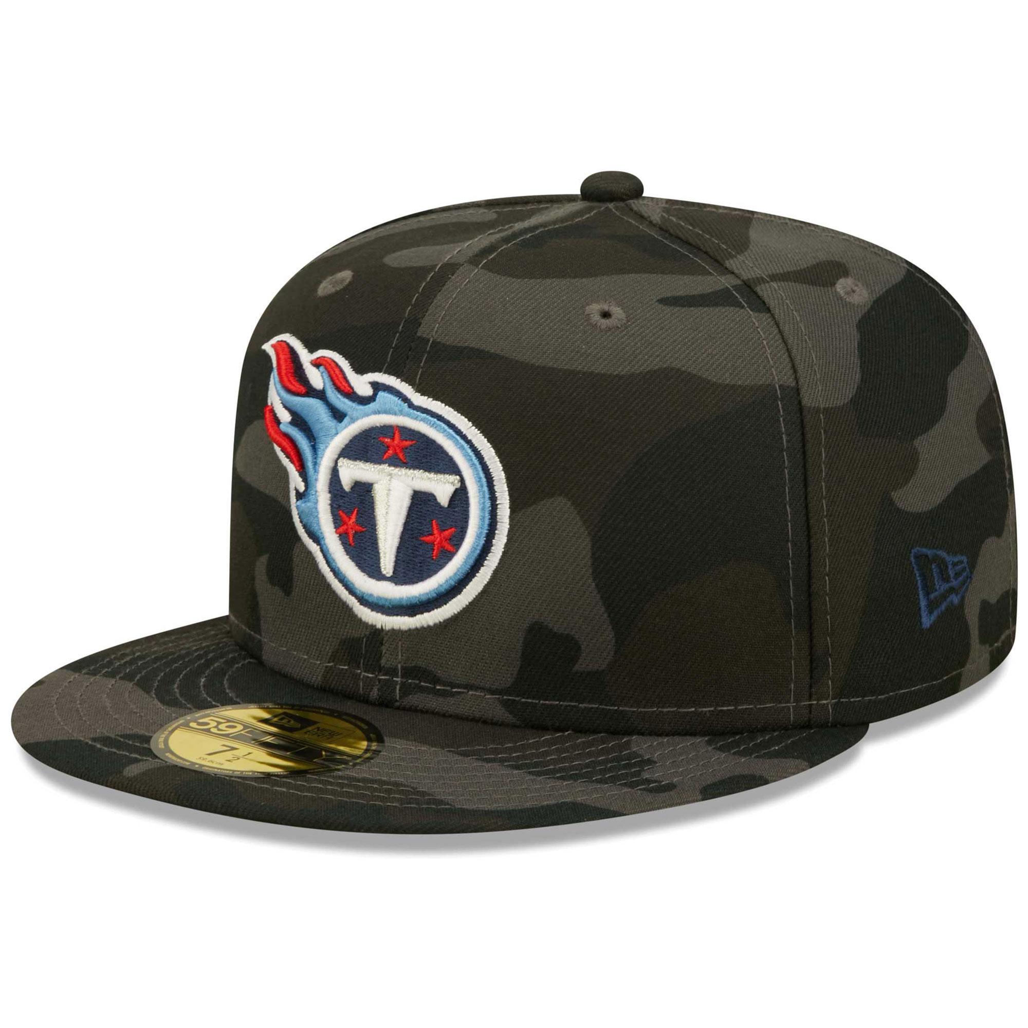 Mens New Era Black Tennessee Titans Camo 59FIFTY Fitted Hat Product Image