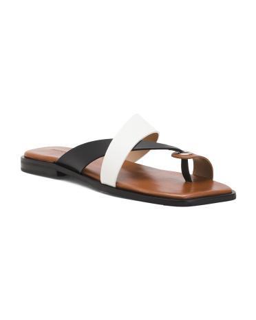 Leather Amelia Flat Sandals for Women Product Image