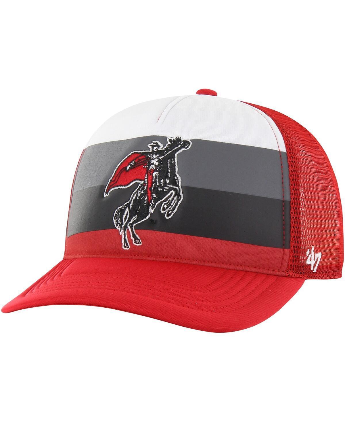 Mens 47 Brand Red Texas Tech Red Raiders Kelso Hitch Adjustable Trucker Hat Product Image