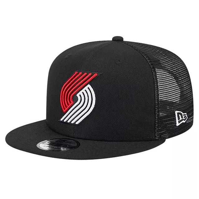 Mens New Era Portland Trail Blazers Evergreen Meshback 9FIFTY Snapback Hat Product Image