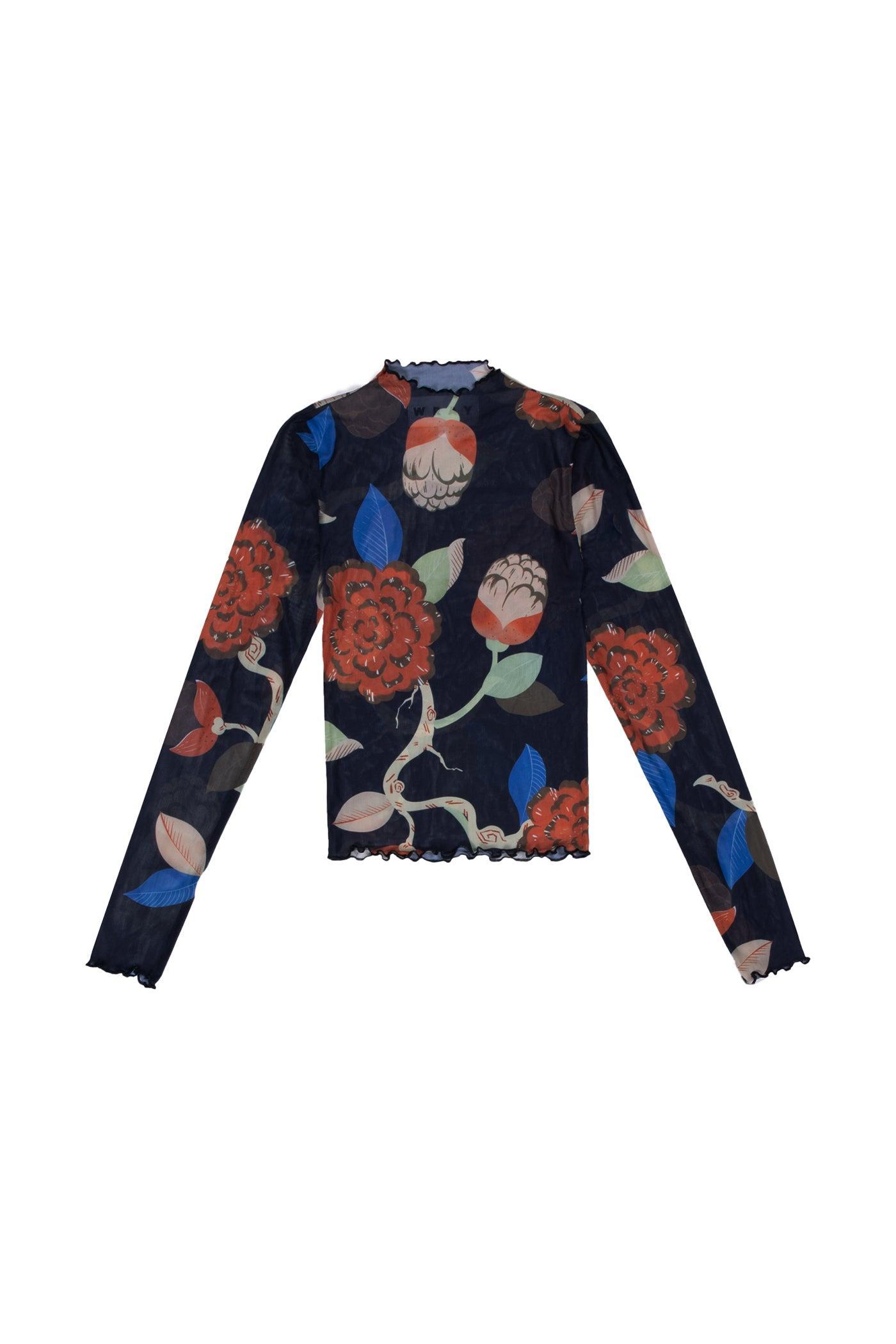 Long Sleeve Maya Tee - Flowering Tree Product Image