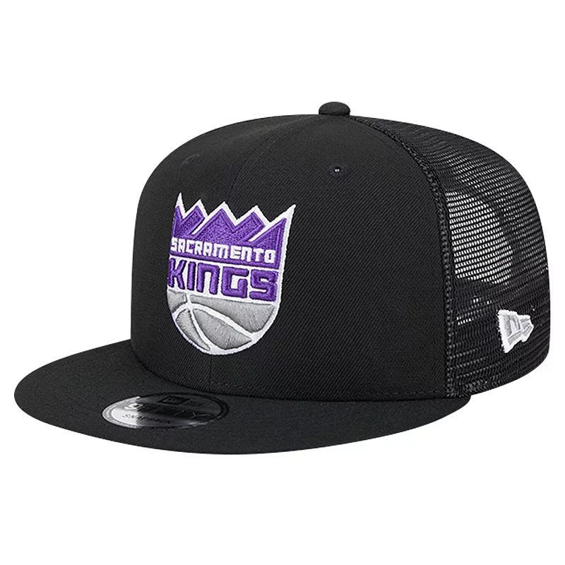 Mens New Era Gray Sacramento Kings Evergreen Meshback 9FIFTY Snapback Hat Product Image