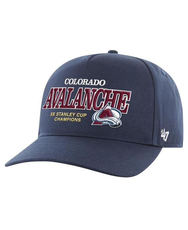 47 Brand Mens Colorado Avalanche 3X Stanley Cup Champions Penalty Box Hitch Adjustable Hat Product Image