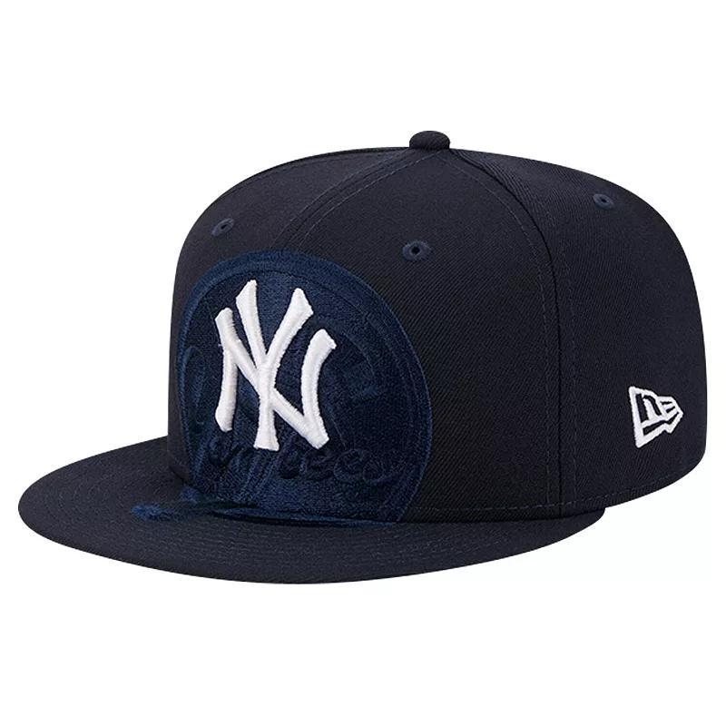 Mens New Era New York Yankees Shadow Logo 59FIFTY Fitted Hat Blue Product Image