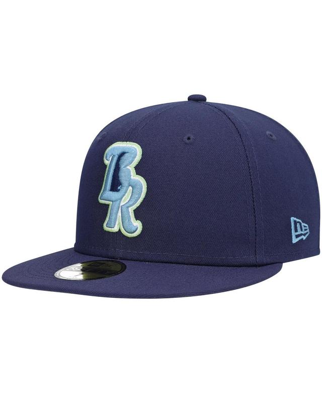 Mens New Era Navy Wilmington Blue Rocks Authentic Collection Team Alternate 59FIFTY Fitted Hat Product Image