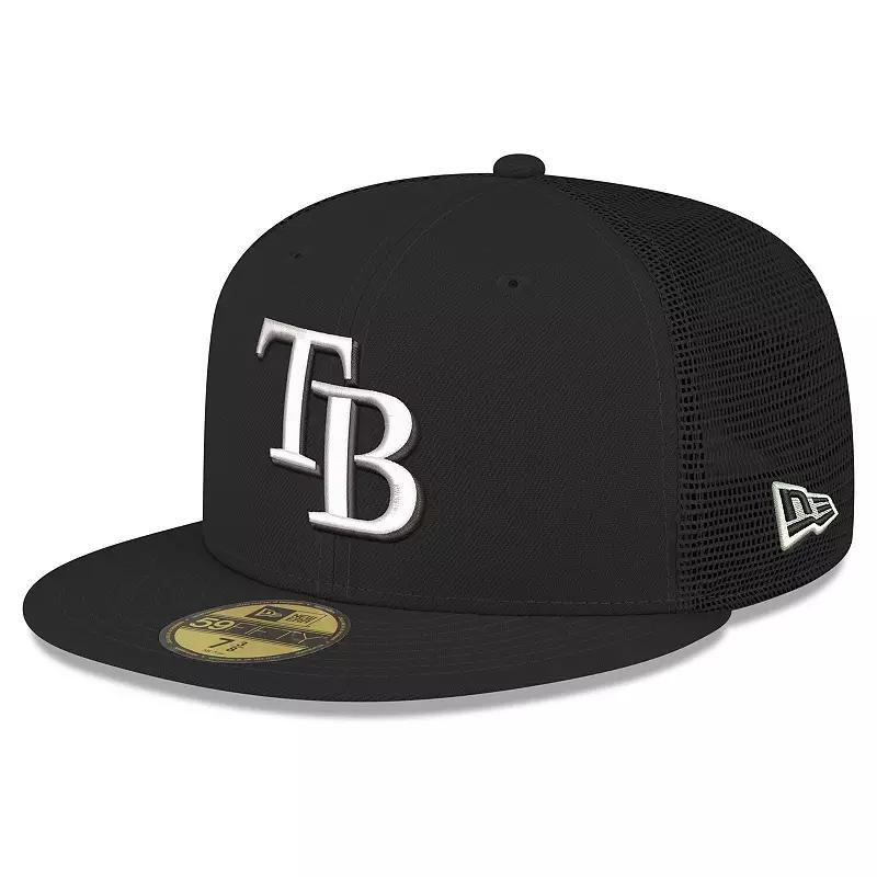 Mens New Era Tampa Bay Rays 59FIFTY Trucker Fitted Hat Product Image