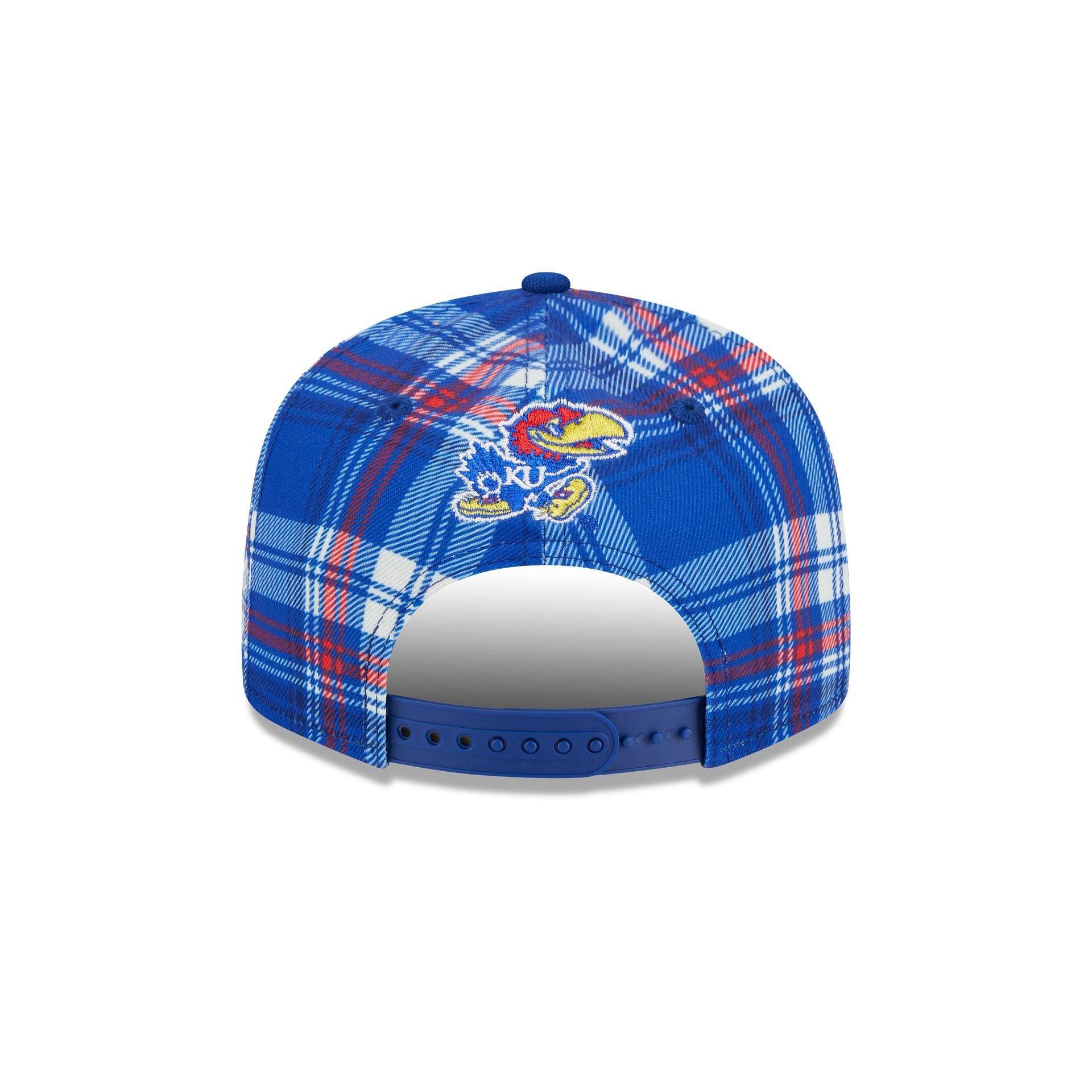 Kansas Jayhawks Plaid 9FIFTY Snapback Hat Male Product Image