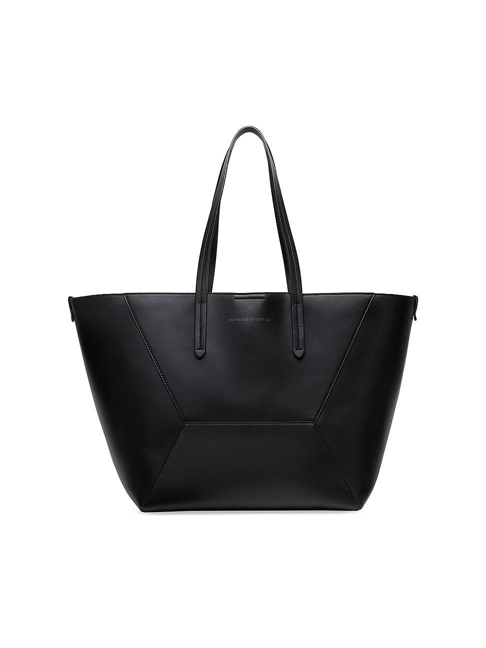 Womens Calfskin Shopper Bag With Monili Product Image