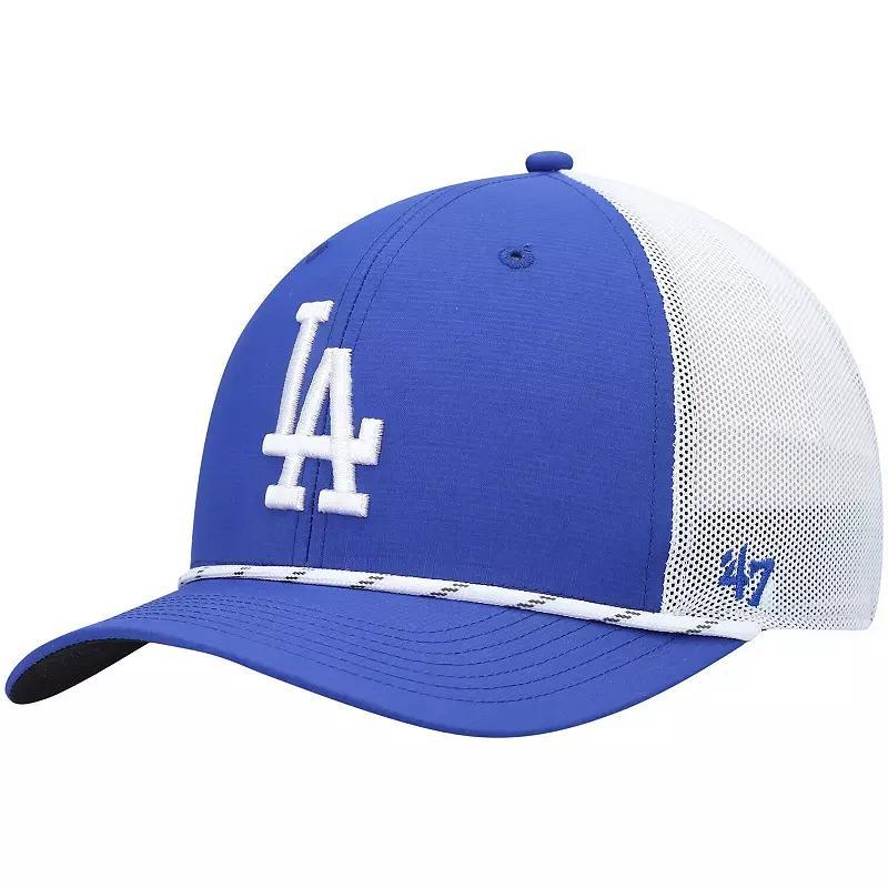 Mens 47 Royal/White Los Angeles Dodgers Burden Trucker Snapback Hat Product Image