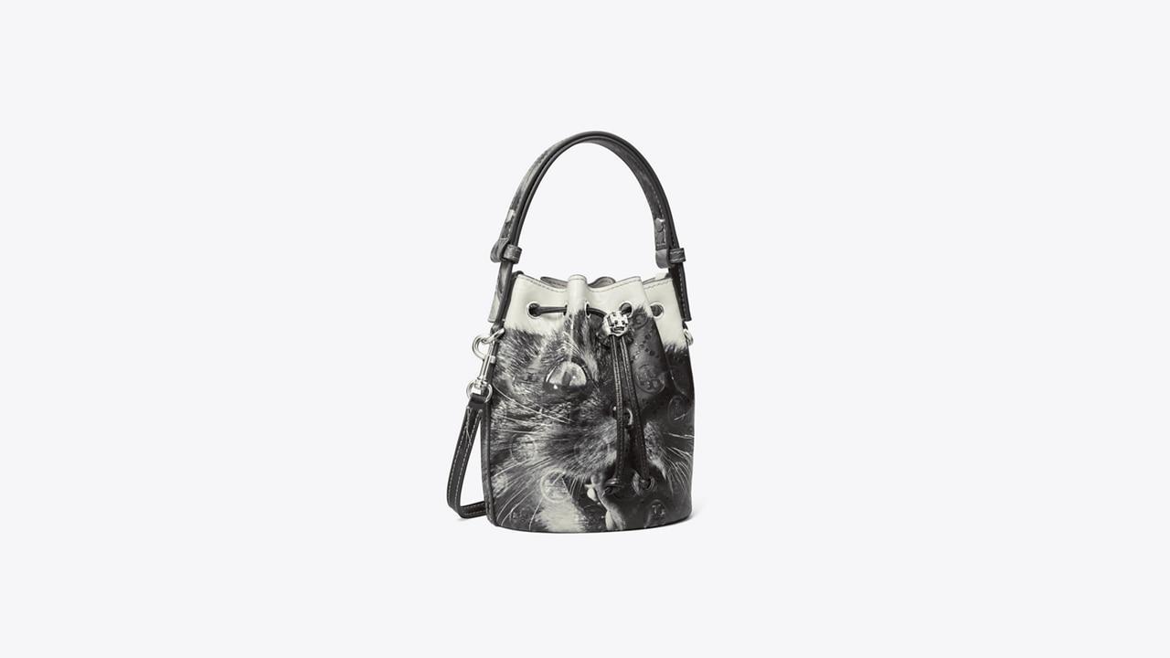 Mini T Monogram Cat Print Bucket Bag Product Image