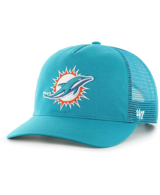 47 Brand Mens Aqua Miami Dolphins Mesh Hitch Trucker Adjustable Hat Product Image