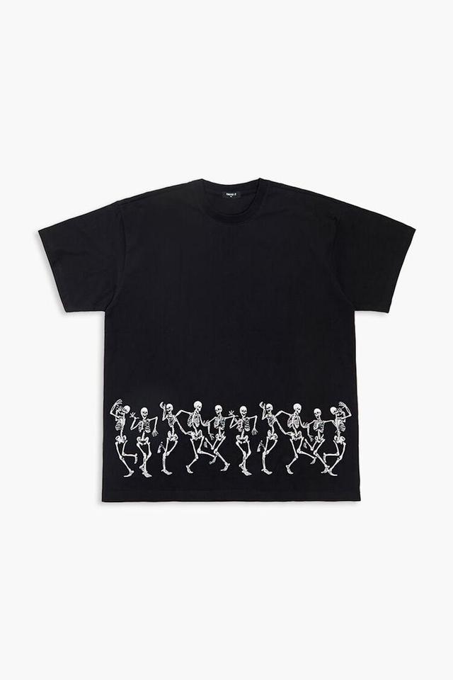 Embroidered Dancing Skeleton Tee | Forever 21 Product Image