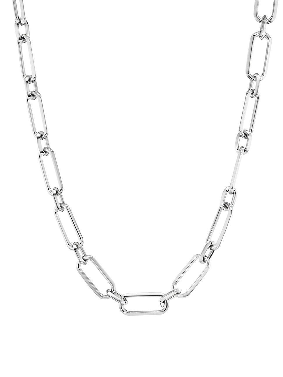 Womens Gwyneth Sterling Silver Large Oval-Link Chain Necklace Product Image