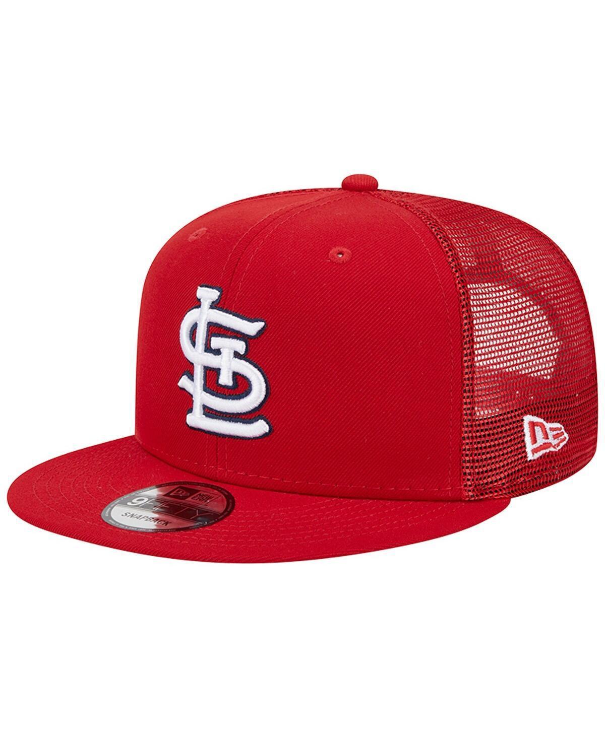 Mens New Era St. Louis Cardinals Team Color Trucker 9FIFTY Snapback Hat Product Image