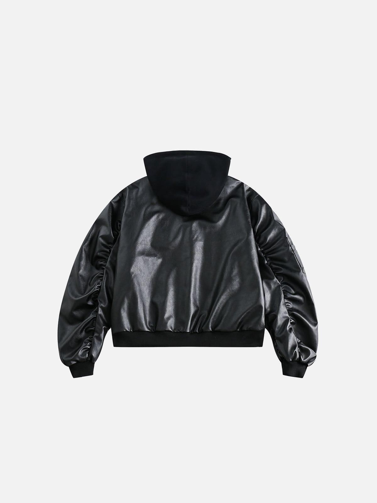 Aelfric Eden Solid Hooded Bomber Jacket Product Image