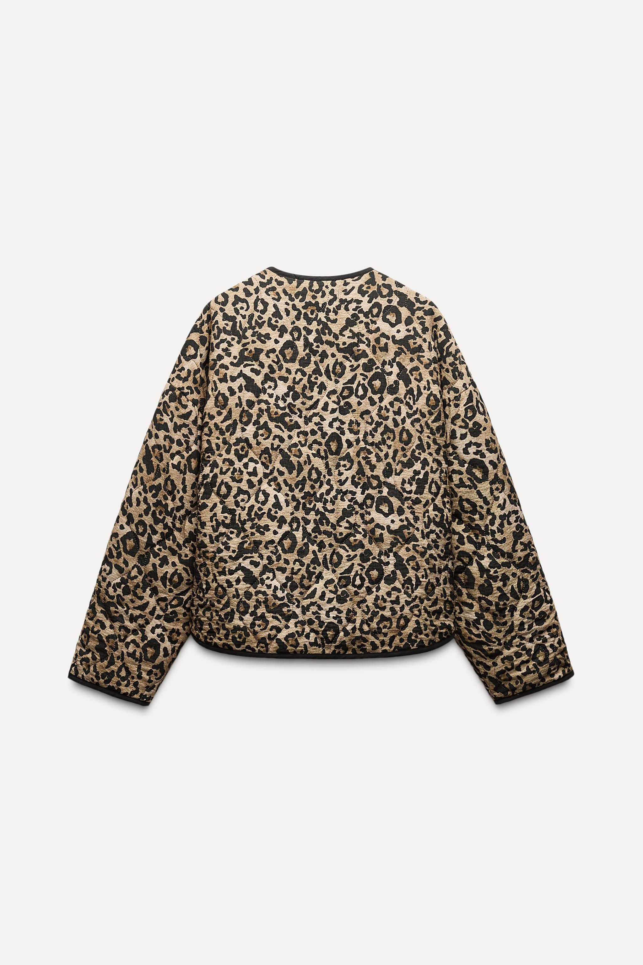 ANIMAL PRINT PUFFER JACKET Product Image