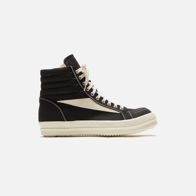 Rick Owens Vintage High Sneaker - Scarpe Black / Milk / Milk Male Product Image