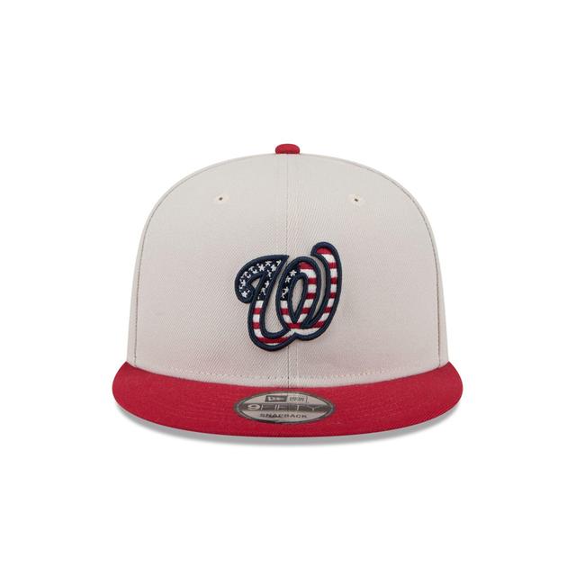 Washington Nationals Independence Day 2024 9FIFTY Snapback Hat Male Product Image