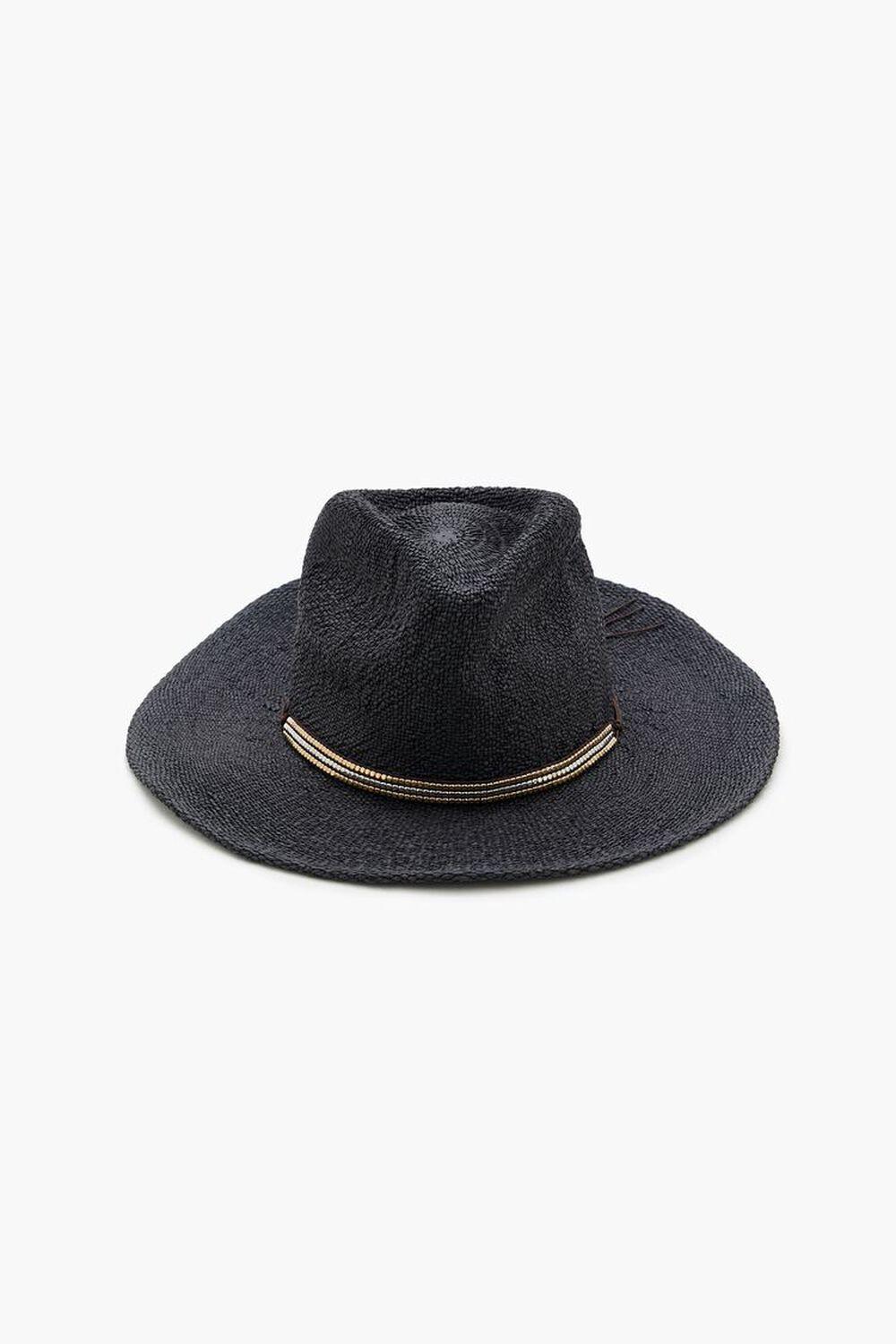 Beaded Straw Fedora | Forever 21 Product Image