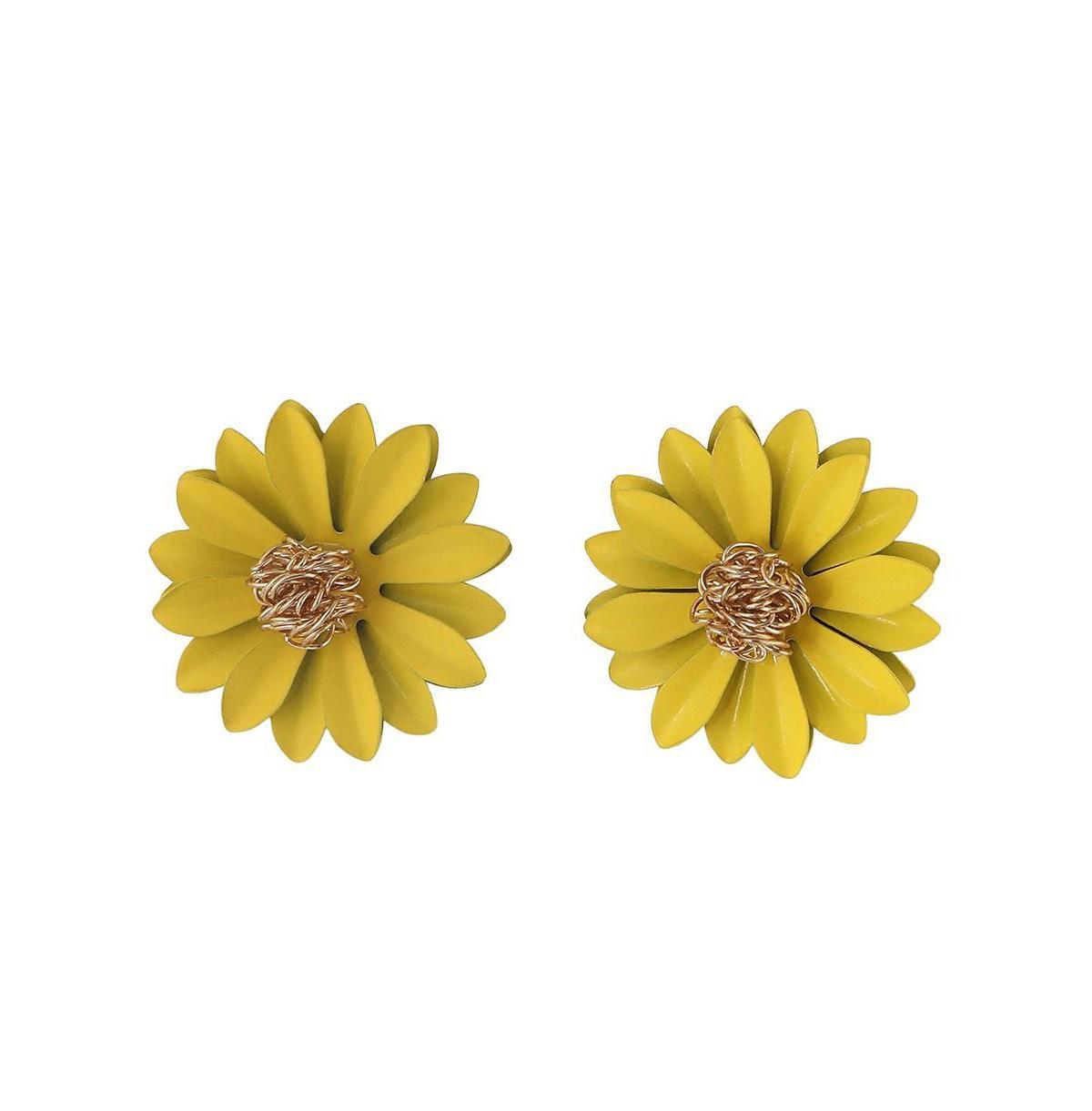 Sohi Womens Sunflower Stud Earrings Product Image