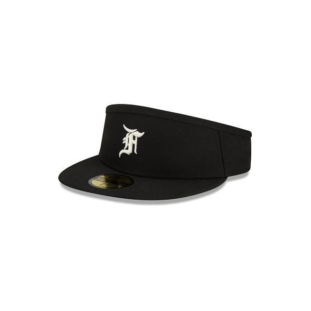 Fear of God Essentials Black 59FIFTY Visor Hat Male Product Image