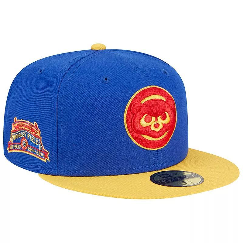 Mens New Era Royal/Yellow Chicago Cubs Empire 59FIFTY Fitted Hat Product Image