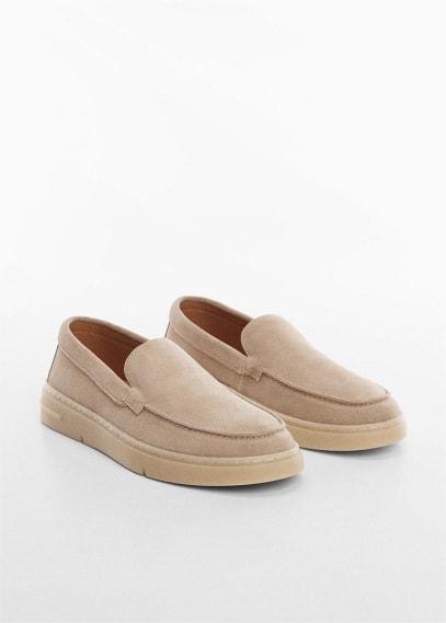 MANGO MAN - Split leather shoes sandMen Product Image