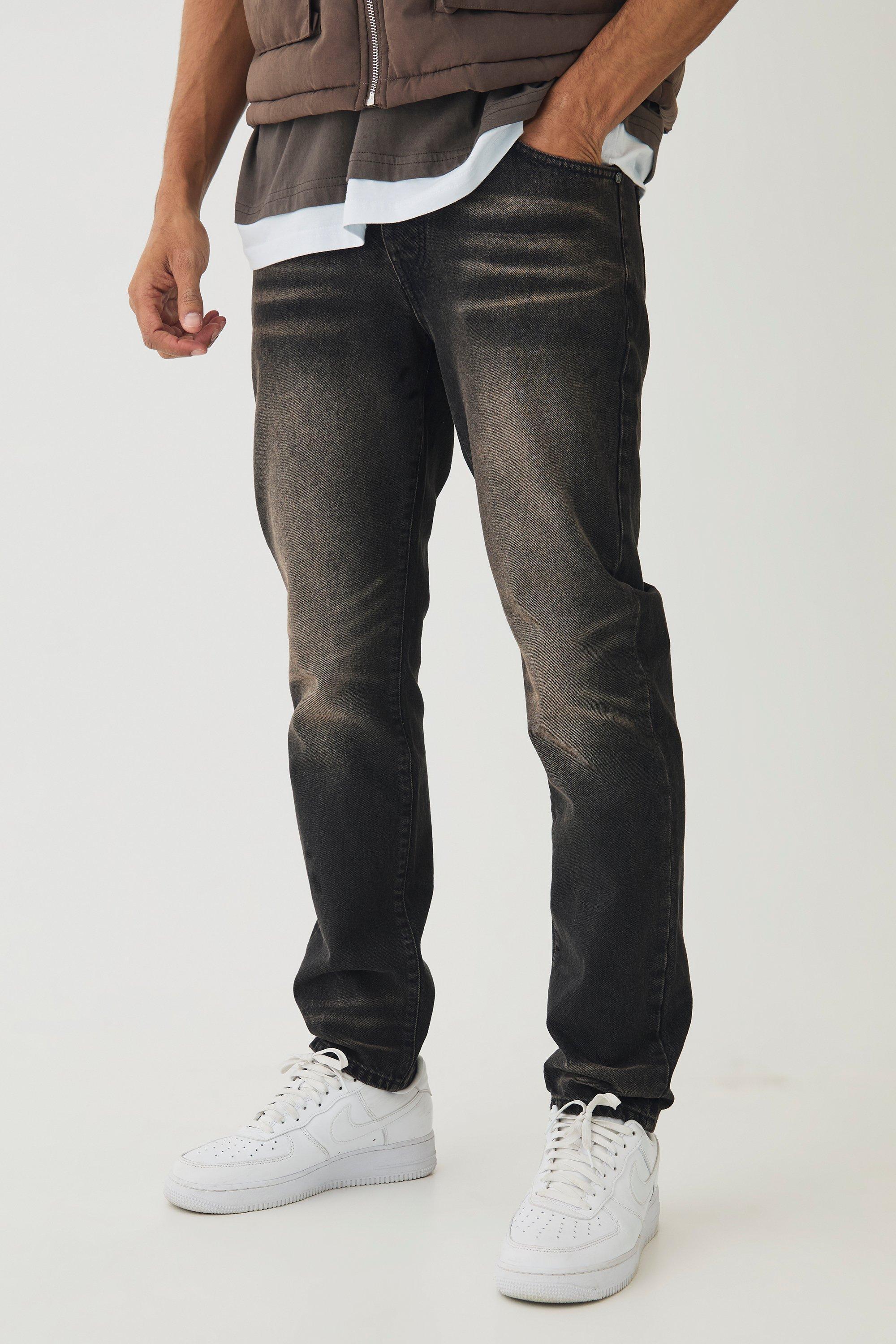 Slim Fit Tinted Jeans | boohooMAN USA Product Image