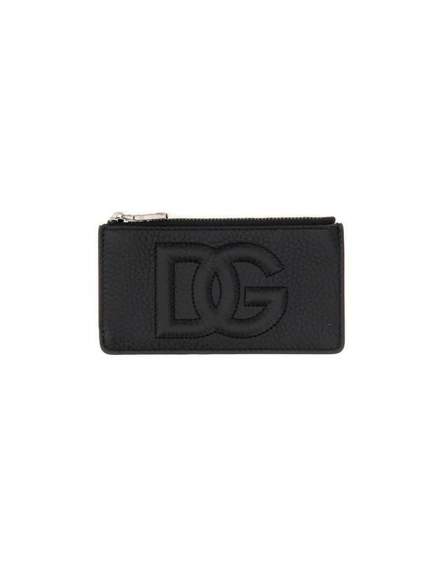 Card Holder In Black Product Image