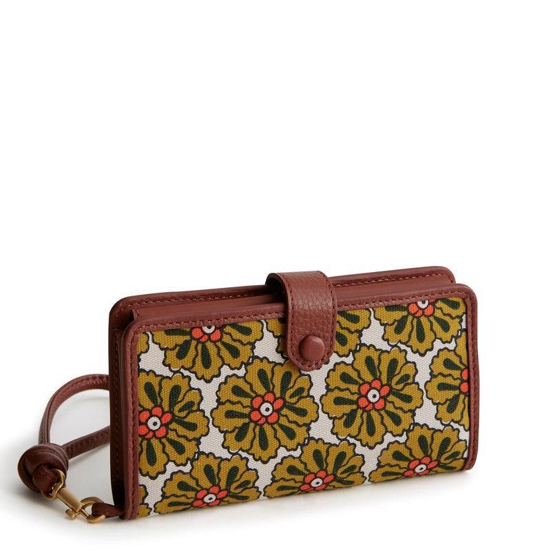 Vera Bradley Phone Wristlet Women in Pinwheels Brown Product Image