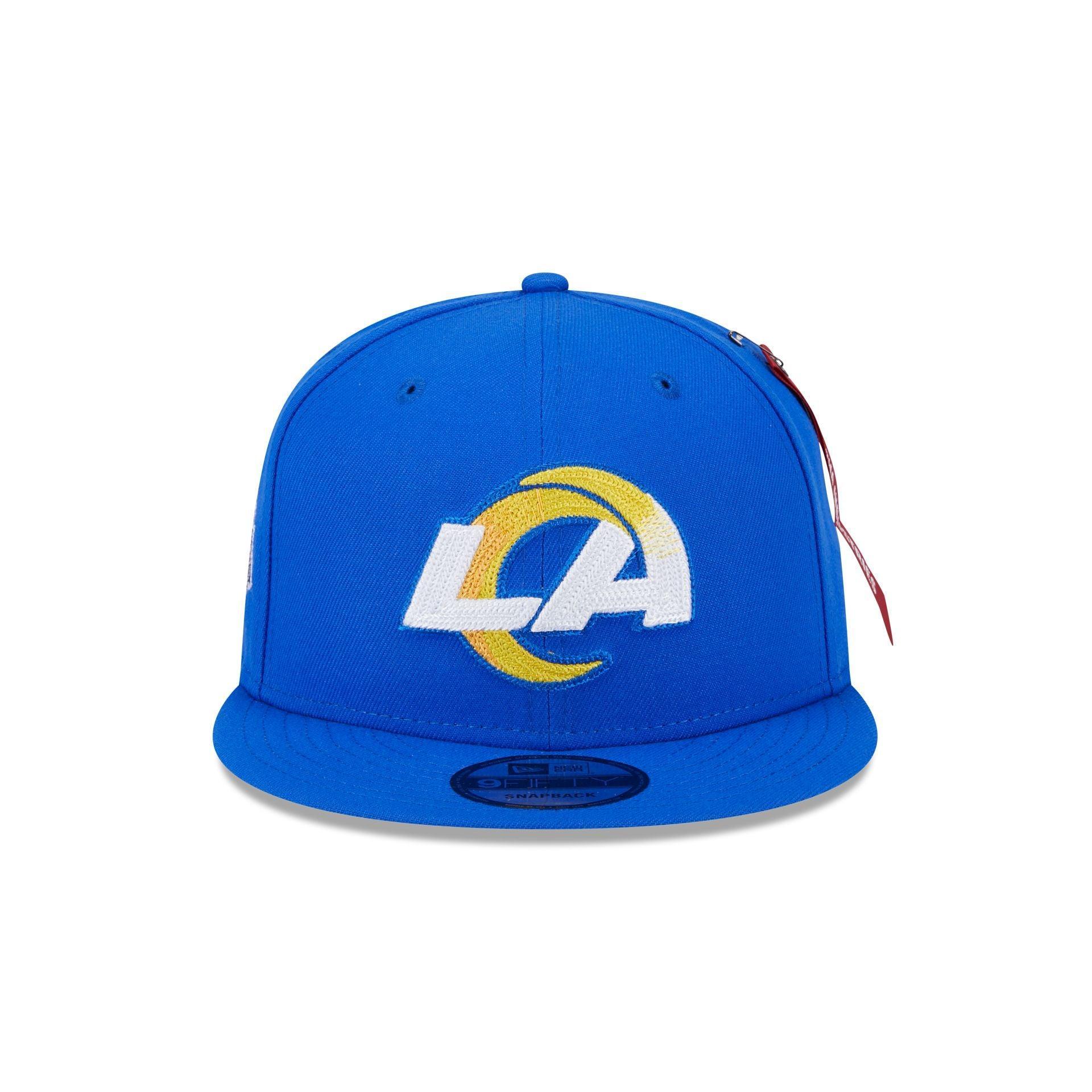 Alpha Industries x Los Angeles Rams Blue 9FIFTY Snapback Hat Male Product Image