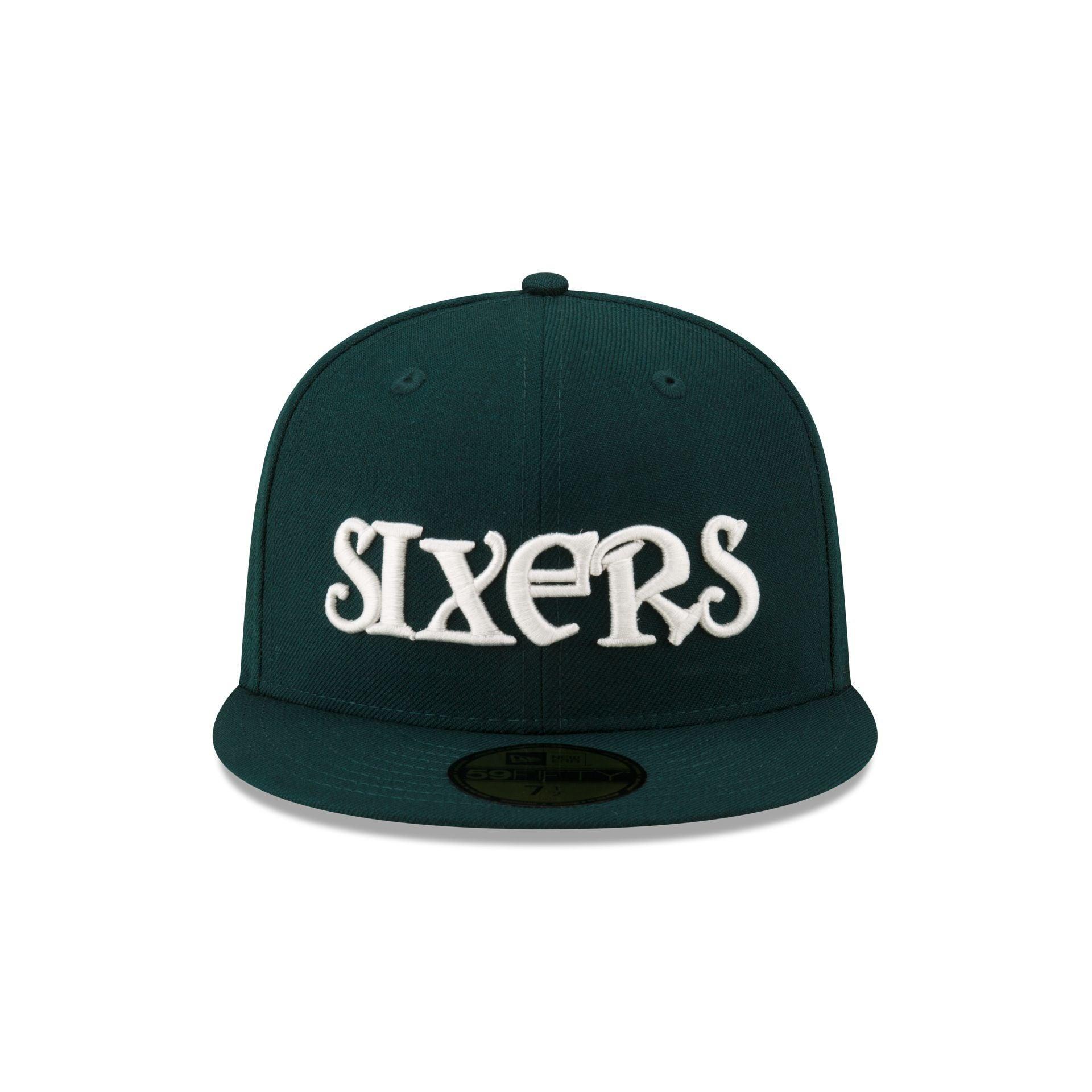 Just Caps Dark Green Wool Philadelphia 76ers 59FIFTY Fitted Hat Male Product Image