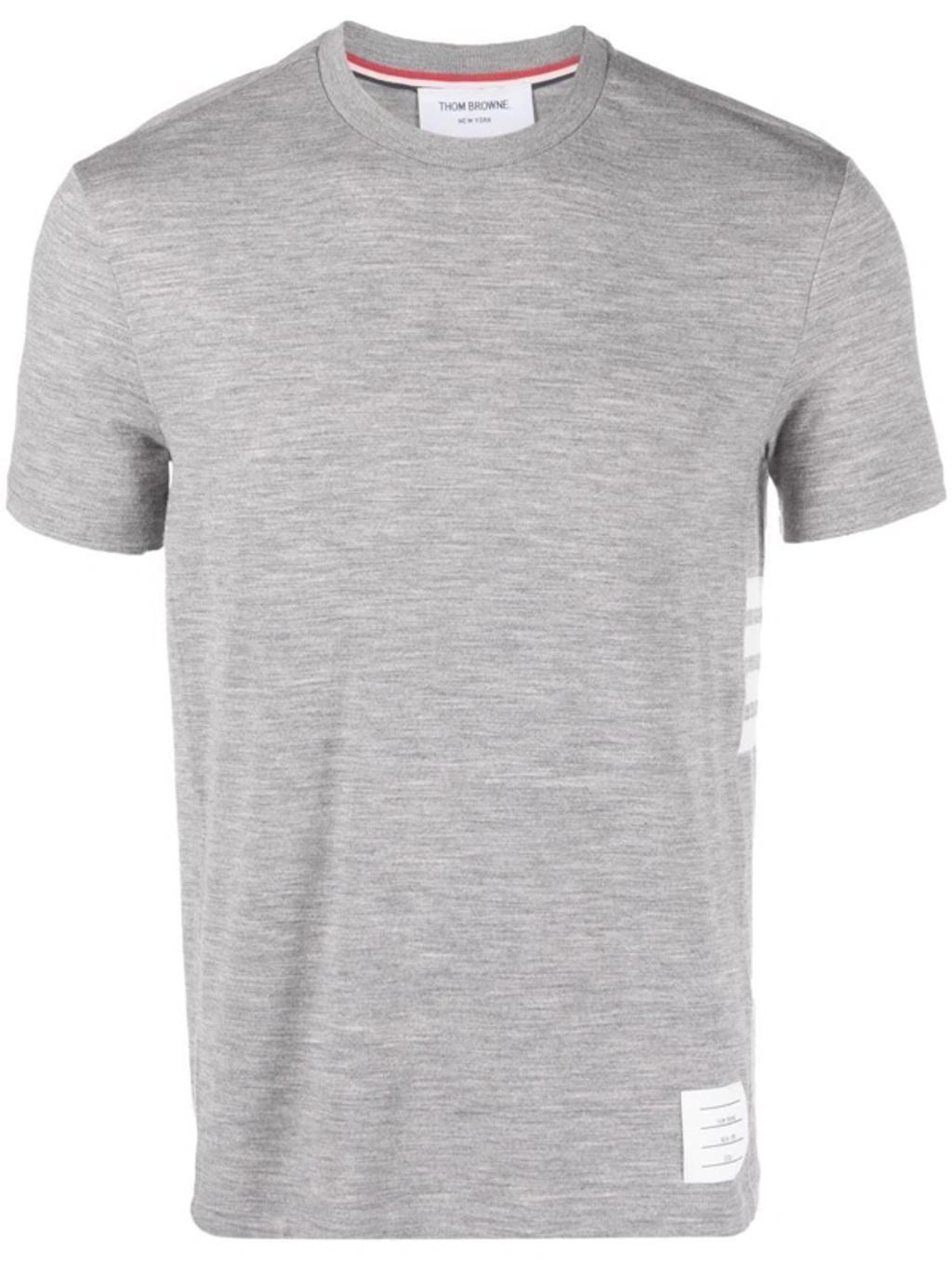 THOM BROWNE T-shirt  Men In Grey Product Image