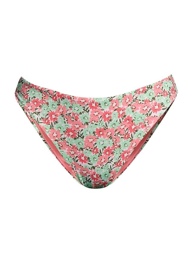 Womens Floral Low-Rise Bikini Bottom Product Image