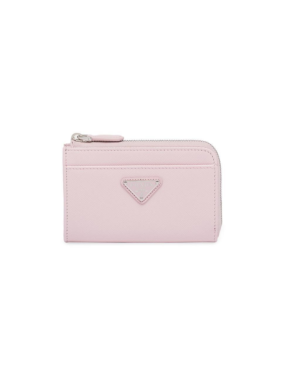 Womens Saffiano Keychain Card Case Product Image