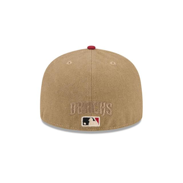 Arizona Diamondbacks Canvas Crown 59FIFTY Fitted Hat Male Product Image