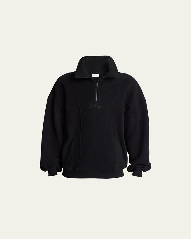 Mens Quarter-Zip Logo Sweatshirt Product Image