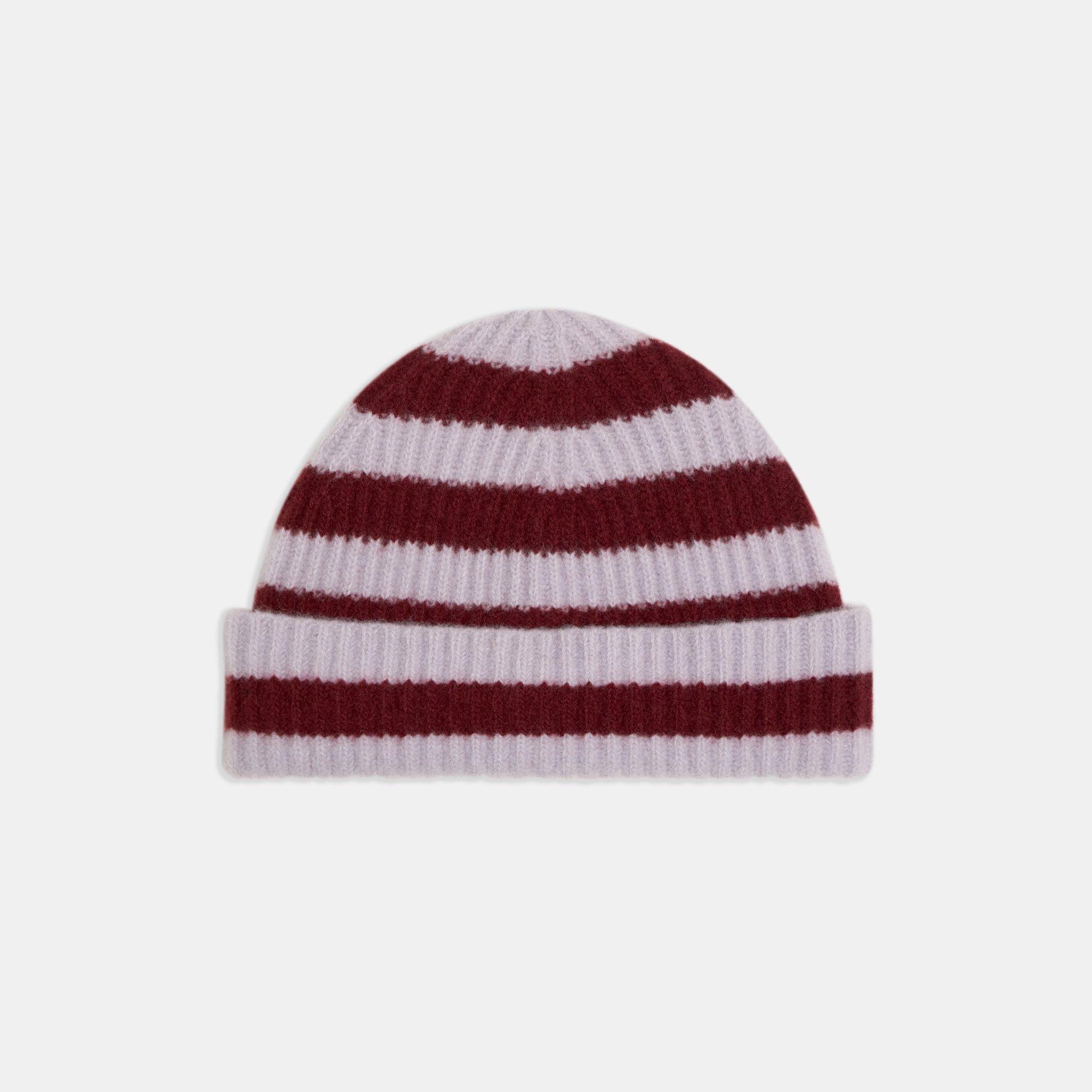 Ribbed Wool Striped Beanie | Theory Outlet Product Image